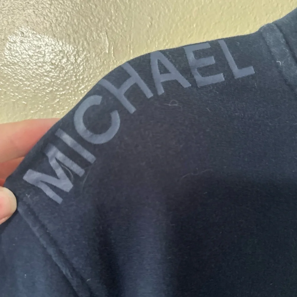 Michael Kors 81 Navy 1/2 Zip-Up Pull-Over Sweater